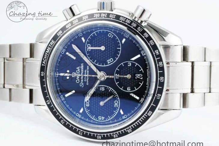 0503 Speedmaster Racing Master SS HKF Best Edition Black Dial on SS Bracelet A Versatile 7810
